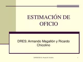 estimaci n de oficio