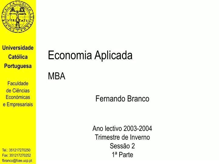 economia aplicada