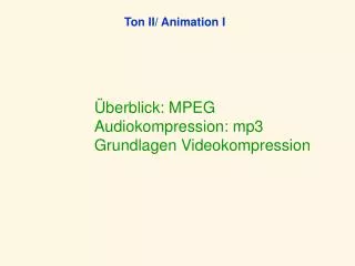 ton ii animation i