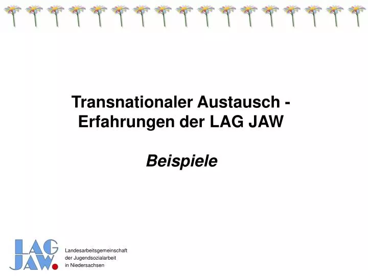 transnationaler austausch erfahrungen der lag jaw beispiele