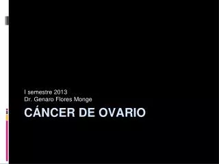 c ncer de ovario