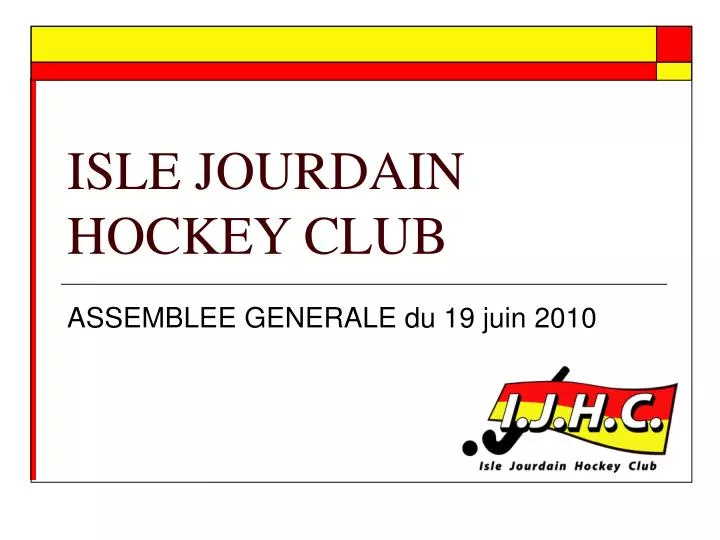 isle jourdain hockey club