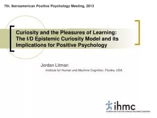 Jordan Litman 	Institute for Human and Machine Cognition, Flordia, USA