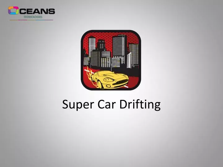 super car drifting