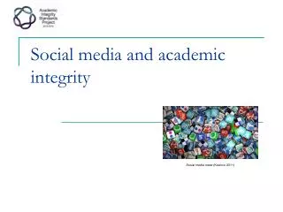 Social media and academic integrity