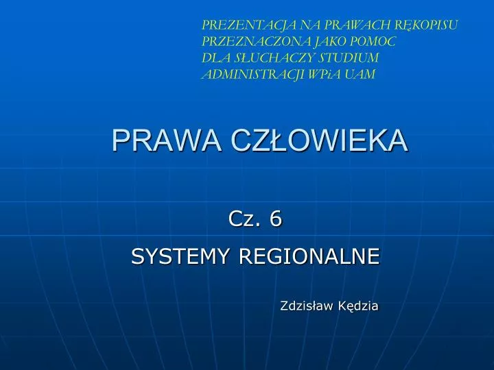 prawa cz owieka