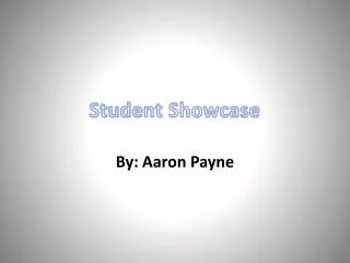 Student Showcase