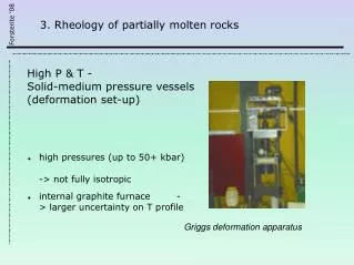 3. Rheology of partially molten rocks