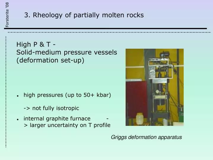 3 rheology of partially molten rocks