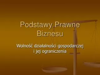 podstawy prawne biznesu