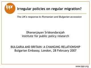 Irregular policies on regular migration?