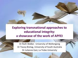 Exploring transnational approaches to educational integrity: a showcase of the work of APFEI
