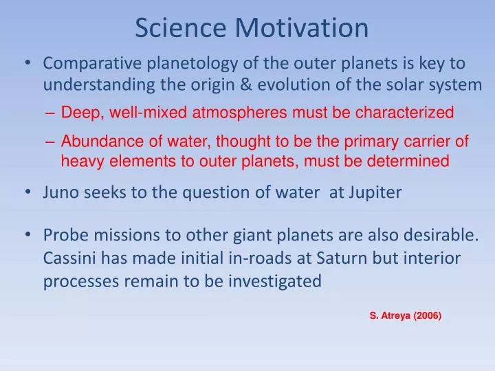 science motivation