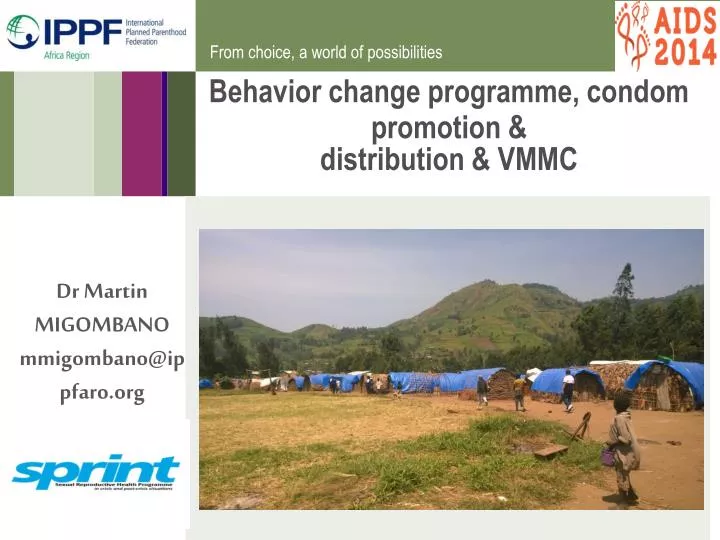 behavior change programme condom promotion distribution vmmc