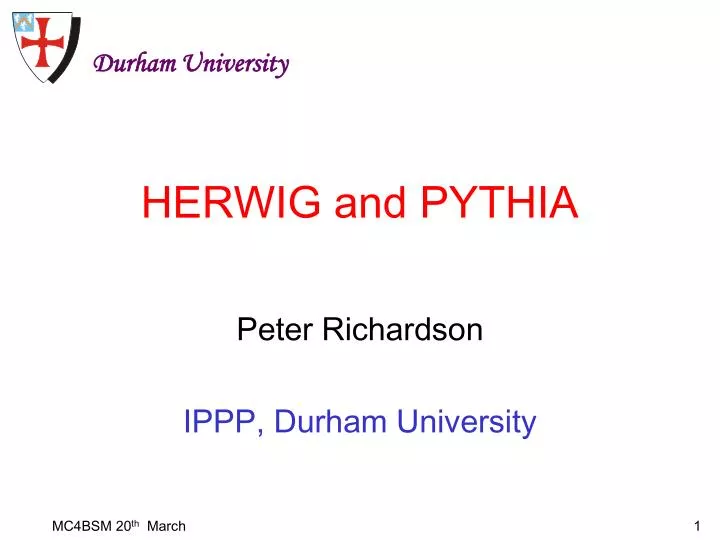 herwig and pythia
