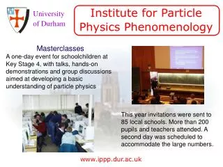 Institute for Particle Physics Phenomenology