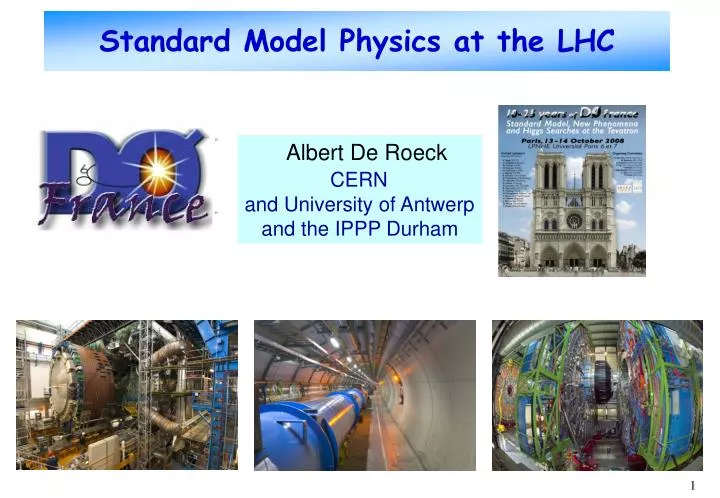 standard model physics at the lhc