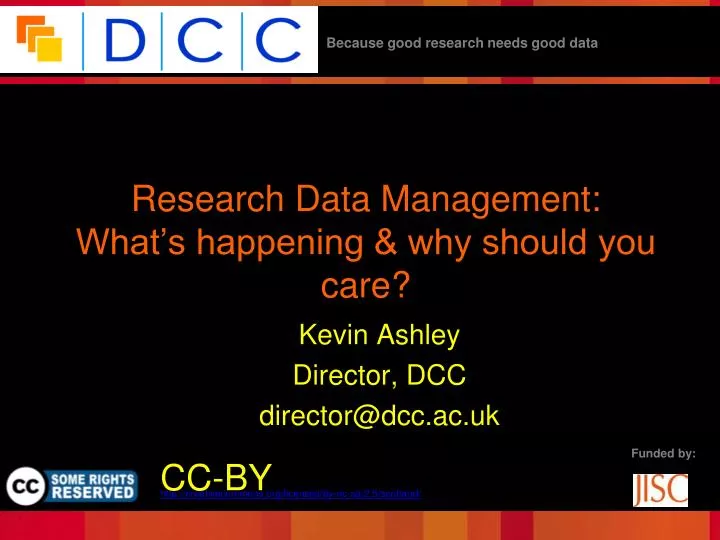 research data management what s happening why should you care
