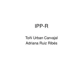 ipp r