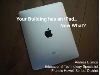 Intermediate iPad Training