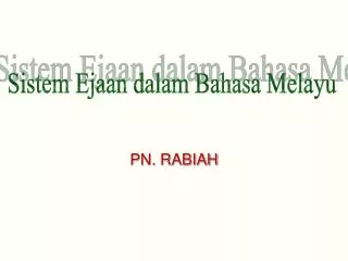 pn rabiah