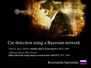 Car detection using a Bayesian network