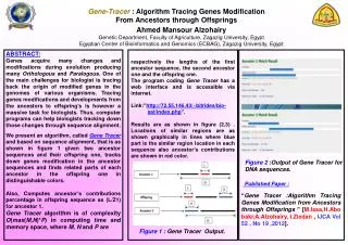 Gene-Tracer : Algorithm Tracing Genes Modification From Ancestors through Offsprings