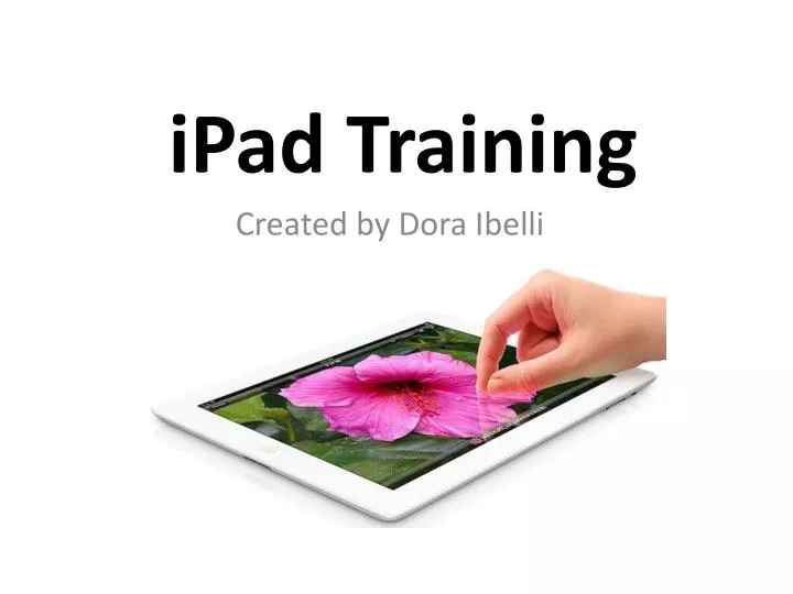 ipad training