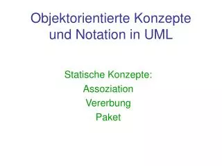 objektorientierte konzepte und notation in uml