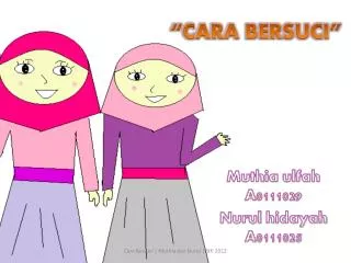 cara bersuci