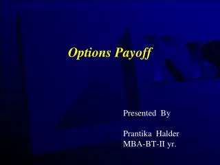 Options Payoff