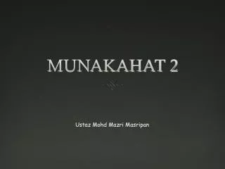 munakahat 2