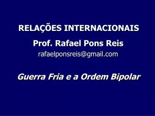rela es internacionais