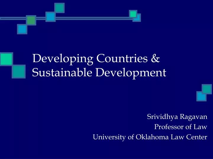 developing countries sustainable development