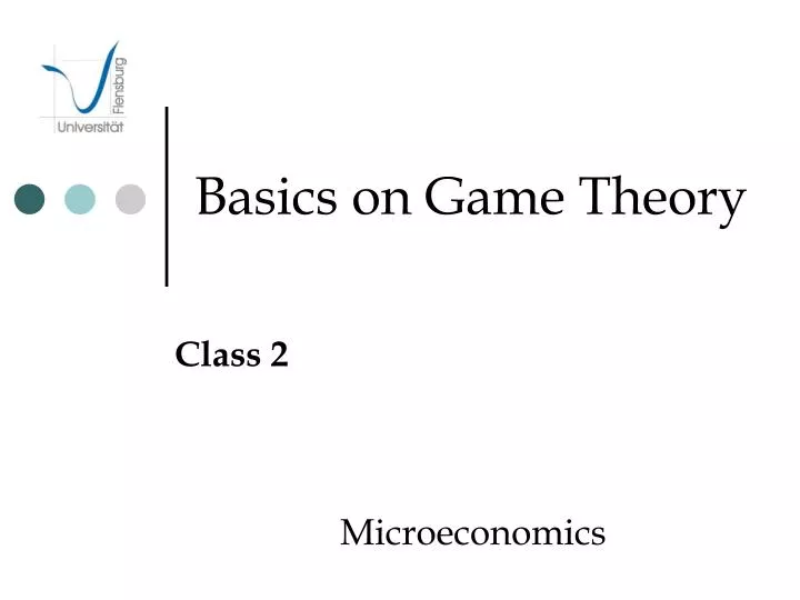 basics on game theory