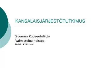 kansalaisj rjest tutkimus