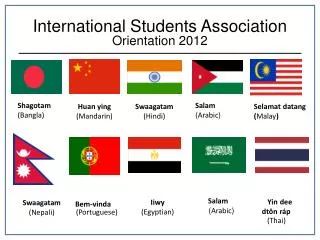 International Students Association Orientation 2012
