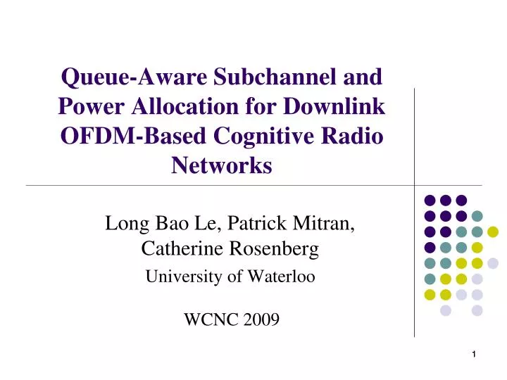 queue aware subchannel and power allocation for downlink ofdm based cognitive radio networks