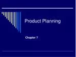 Product Planning - slide 1