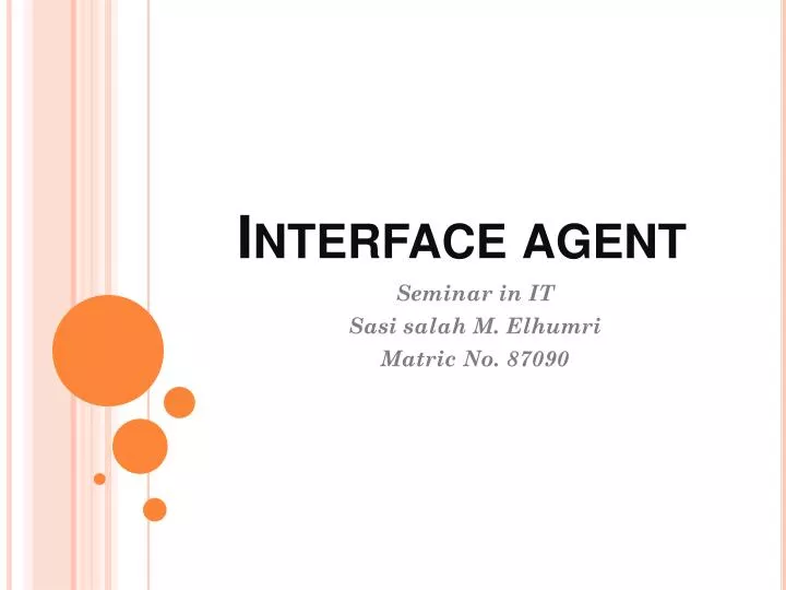 interface agent