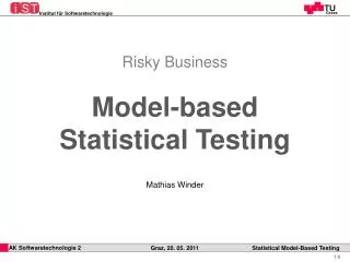 Model-based Statistical Testing