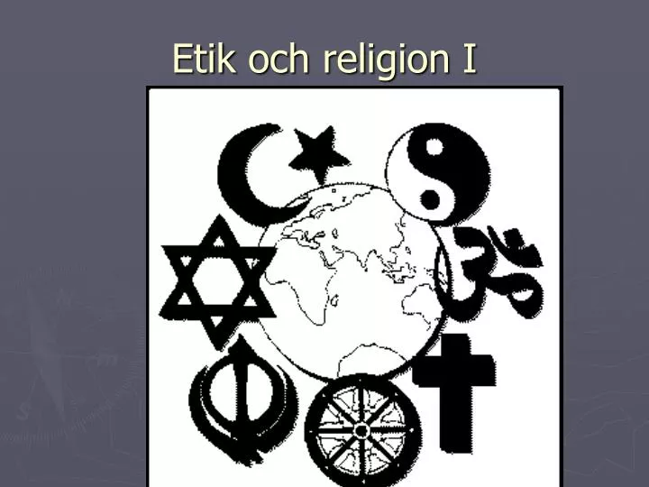 etik och religion i