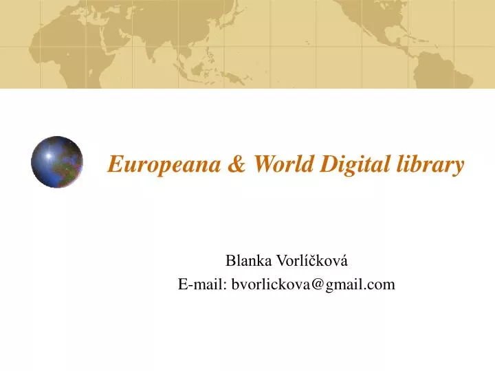 europeana world digital library