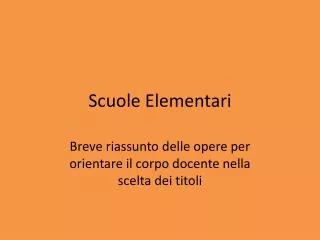 scuole elementari