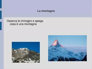 la montagna