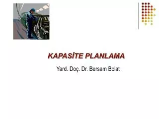 kapas te planlama