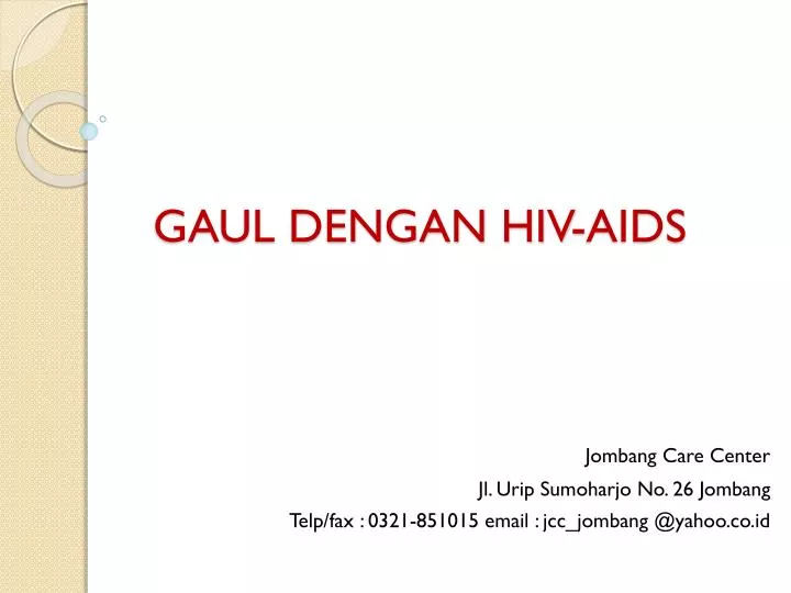 gaul dengan hiv aids