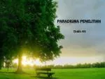 Paradigma Penelitian - slide 1
