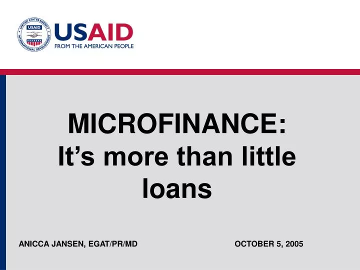 microfinance it s more than little loans