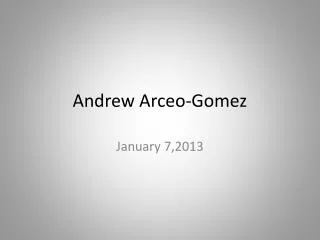 Andrew Arceo - Gomez